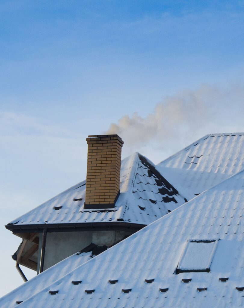 chimney on roof